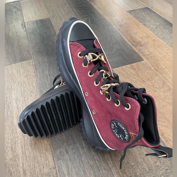 CONVERSE RUN STAR Hike High Shoe Boot Deep Bordeaux US 9 - Picture 4 of 5